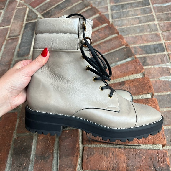 Stuart Weitzman Lexi Seal Combat Boot - Picture 2 of 5